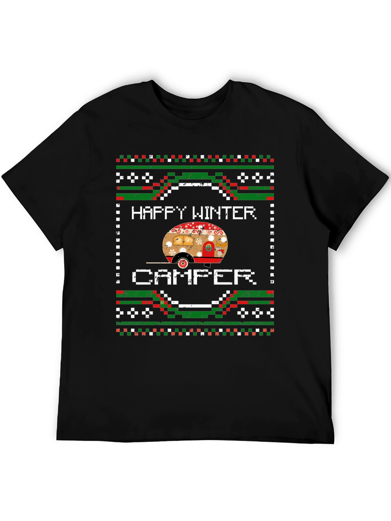 Happy Winter Camper Graphic T-Shirt