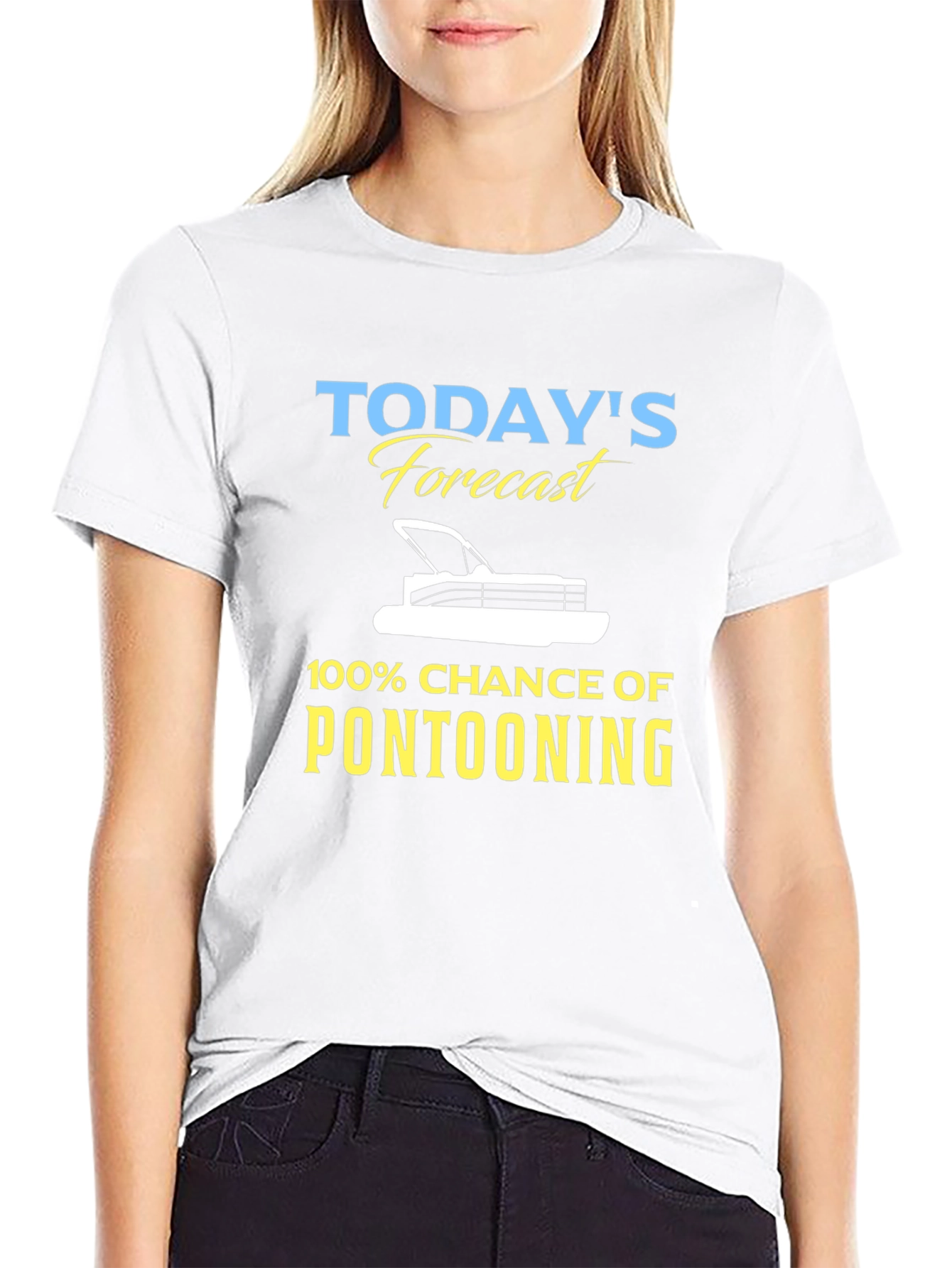 Pontooning Forecast Graphic Tee - Boating Shirt