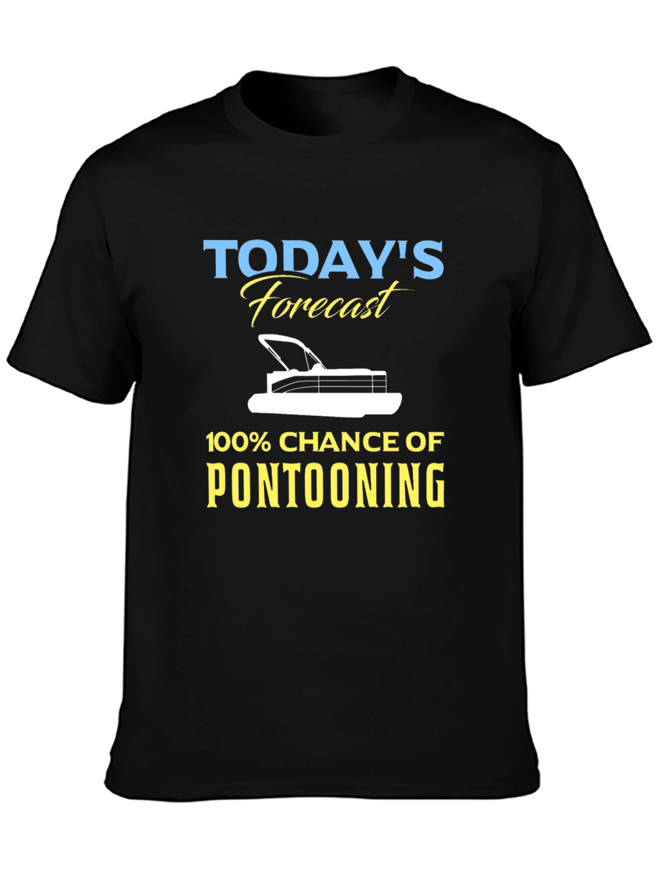 Pontooning Forecast Graphic Tee - Boating Shirt