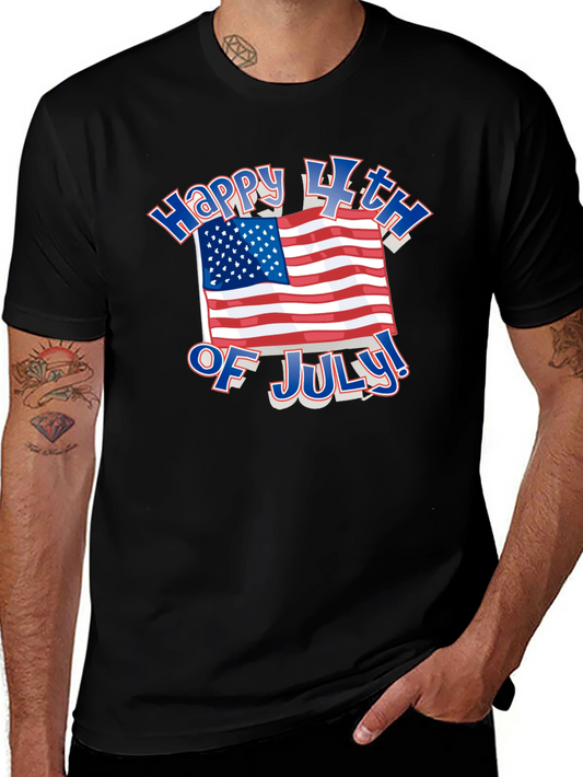 Happy 4th of July Graphic Tee - Patriotic USA Pride