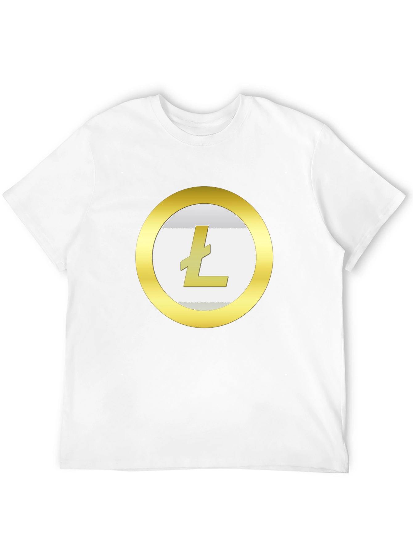 Litecoin Crypto T-Shirt - Gold Coin Design