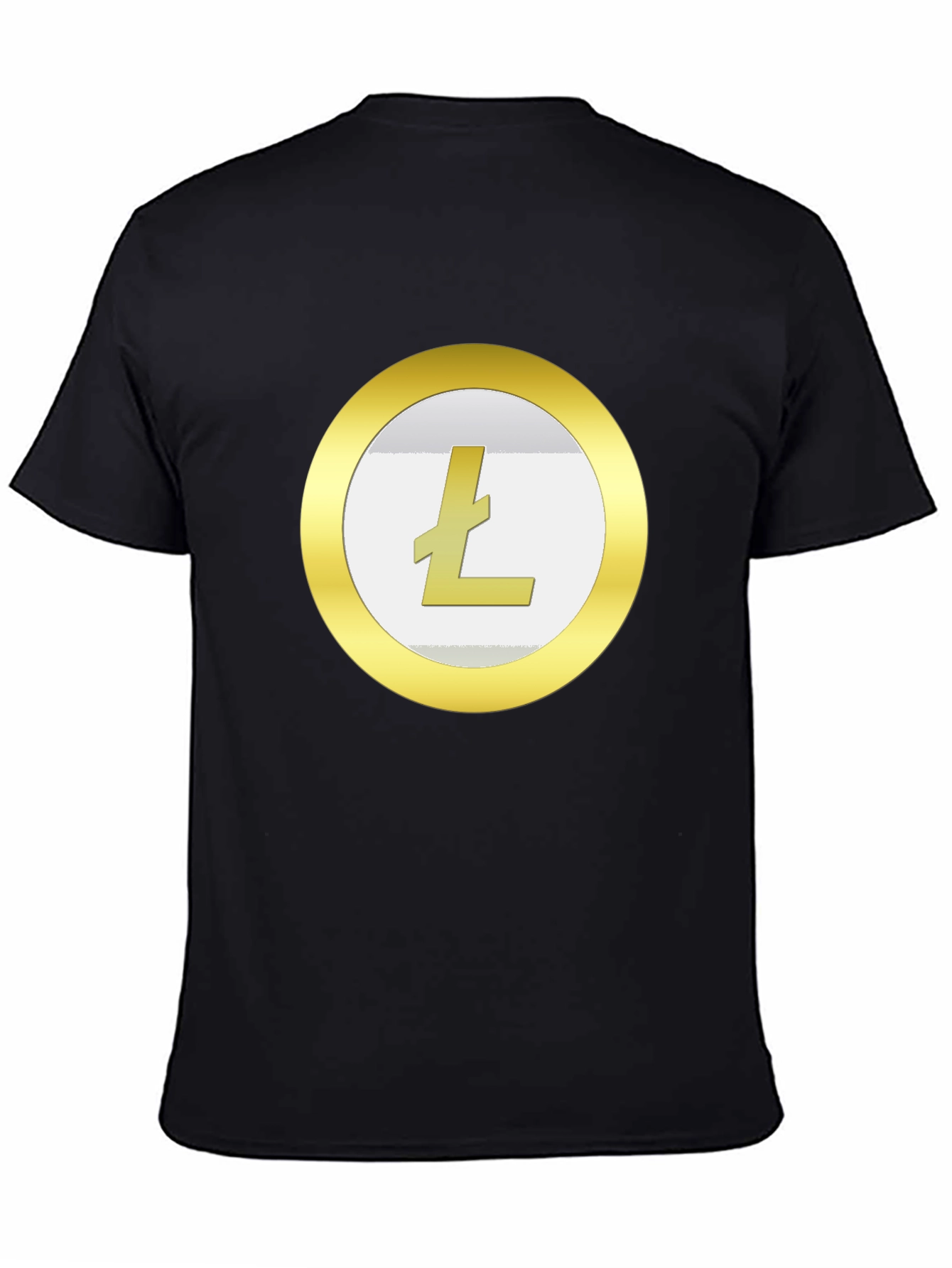 Litecoin Crypto T-Shirt - Gold Coin Design