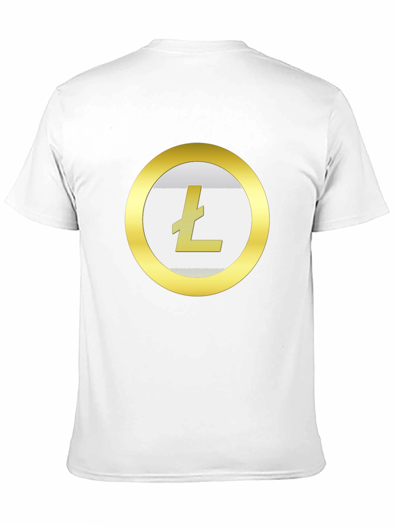 Litecoin Crypto T-Shirt - Gold Coin Design