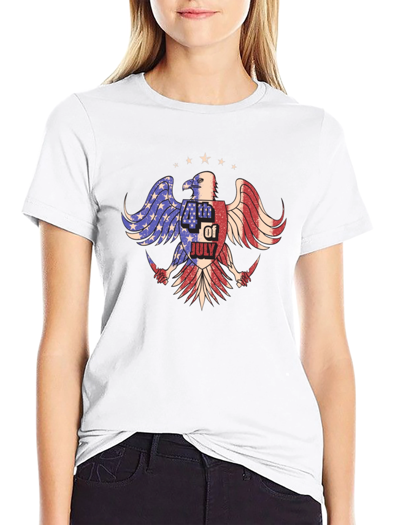 Patriotic Eagle 4th of July T-Shirt