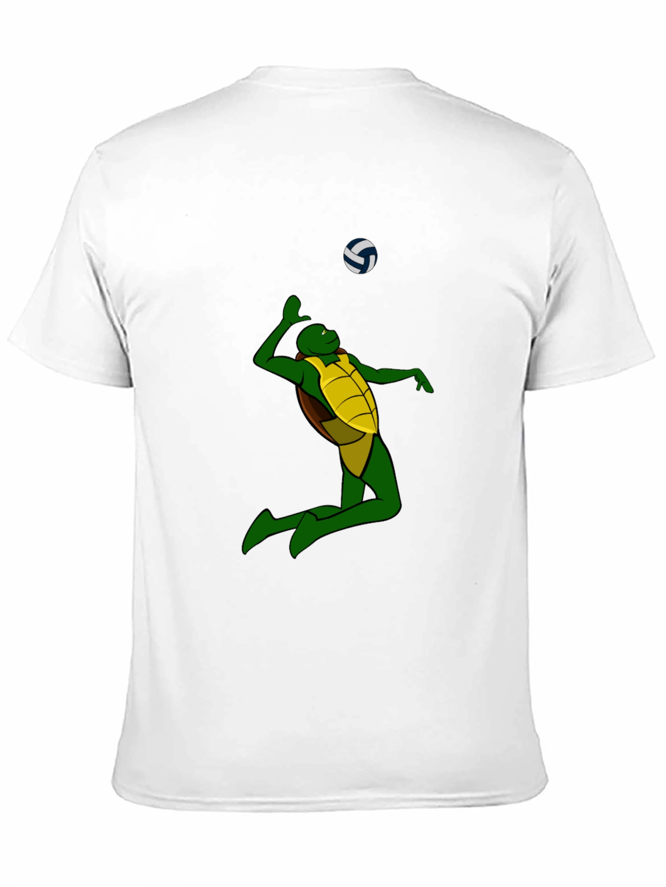 Turtle Volleyball Graphic T-Shirt - Black