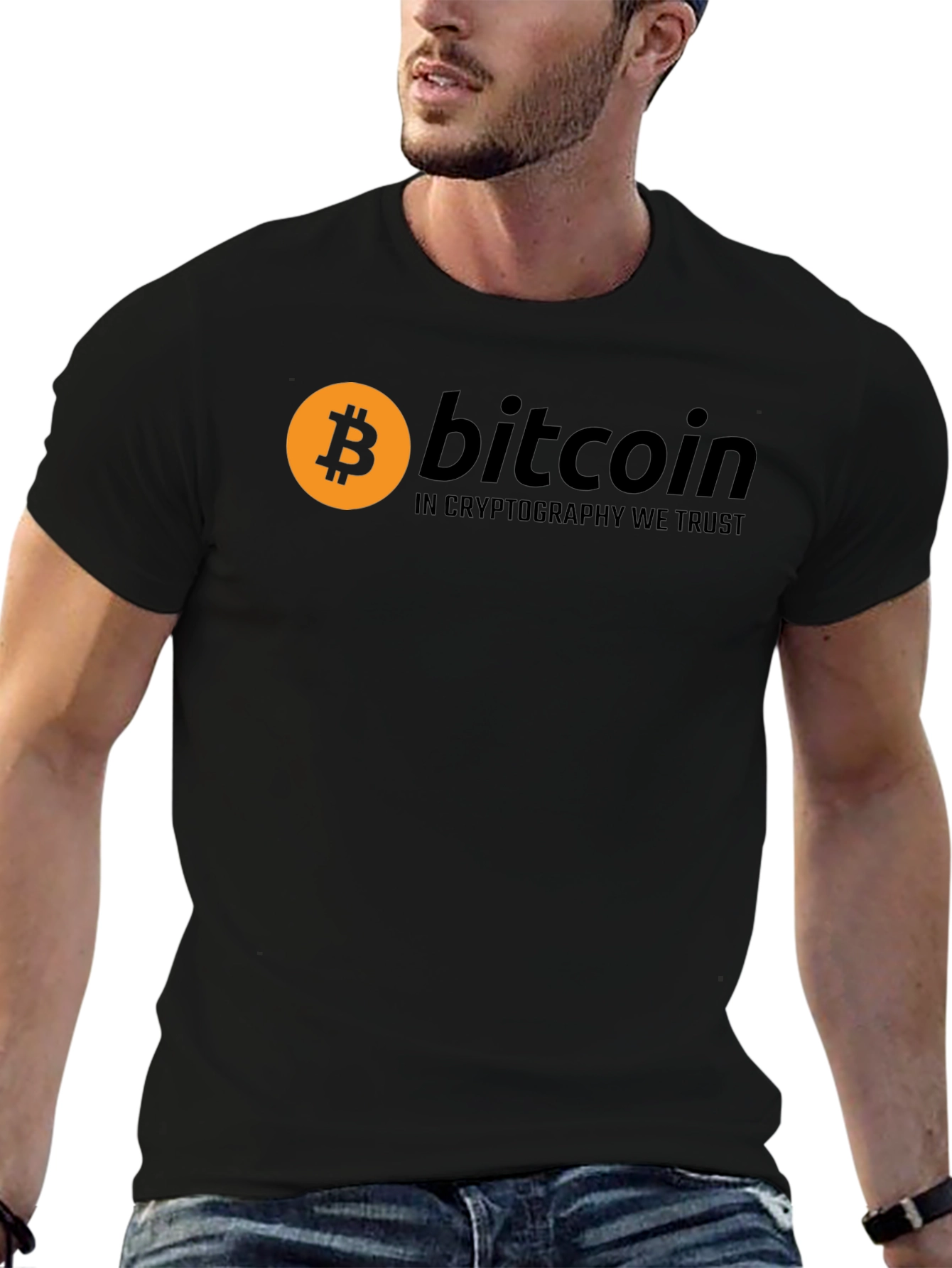 Bitcoin Crypto Black T-Shirt