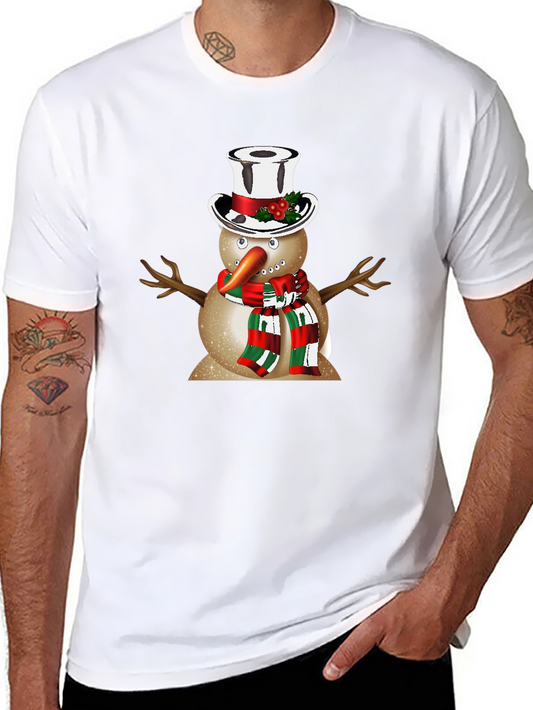 Festive Snowman T-Shirt - Holiday Apparel