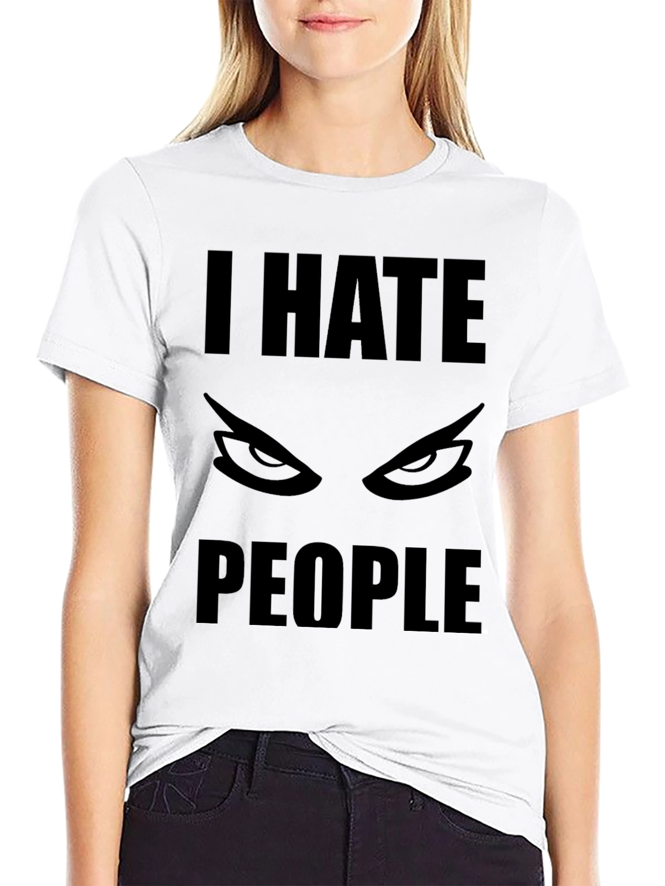 I Hate People Graphic Novelty T-Shirt