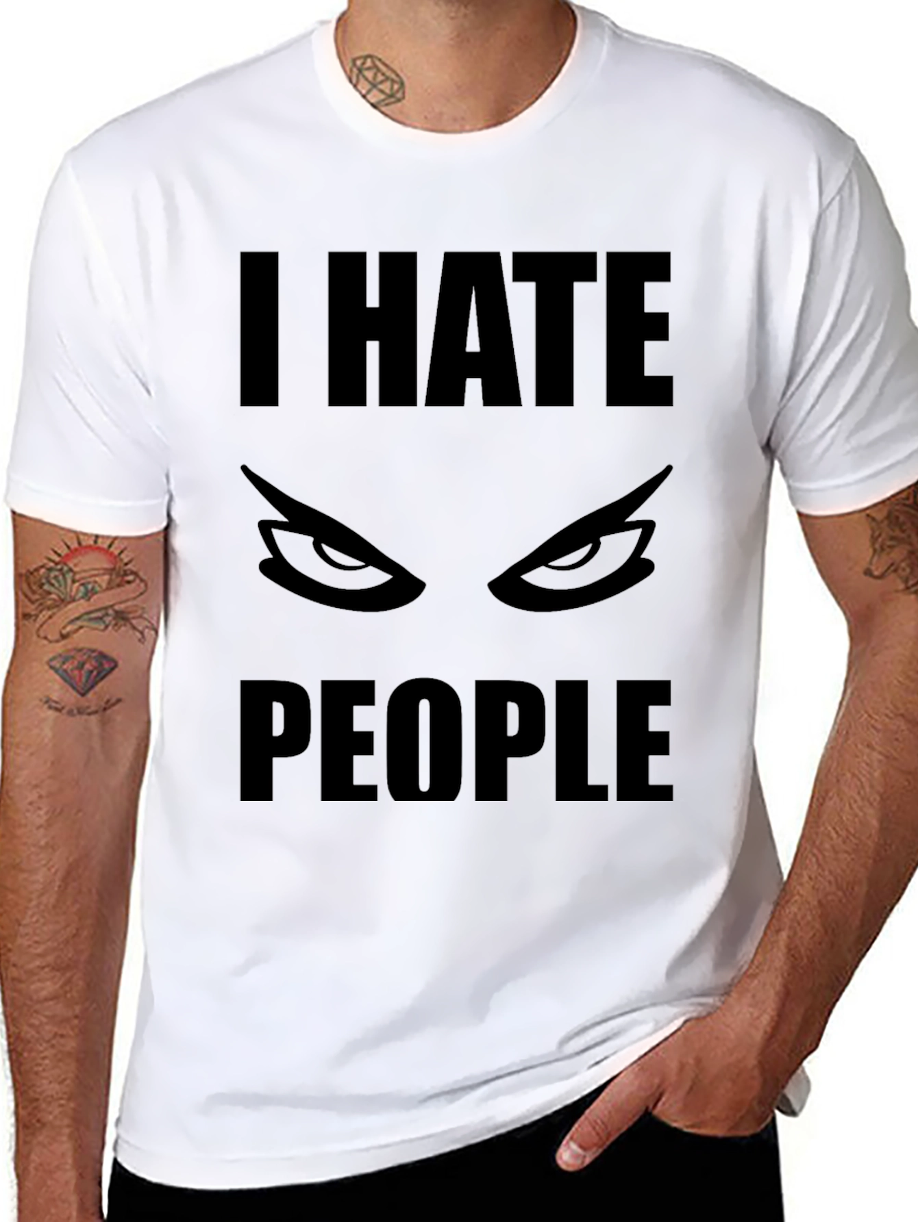 I Hate People Graphic Novelty T-Shirt