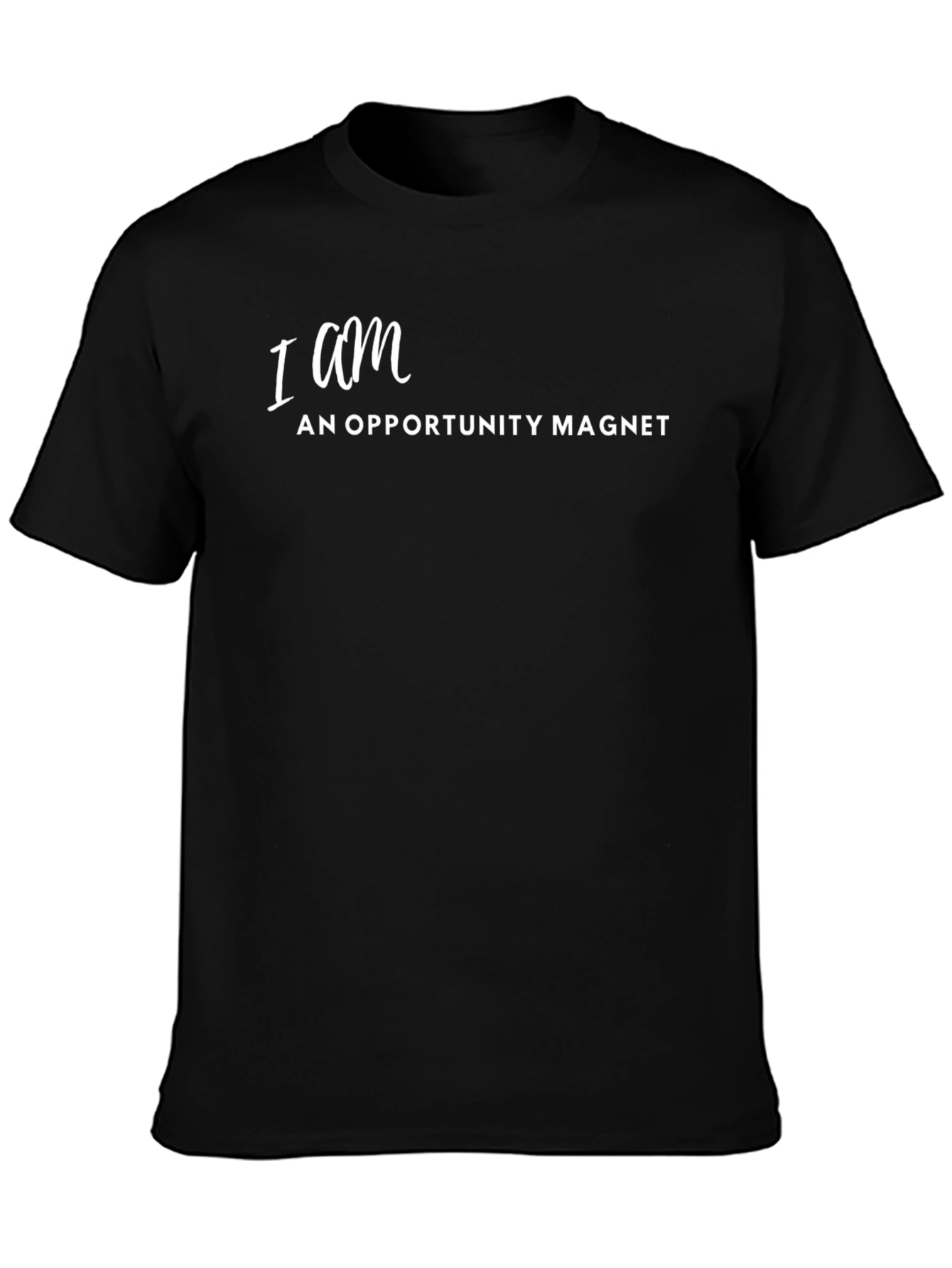 Opportunity Magnet Black T-Shirt