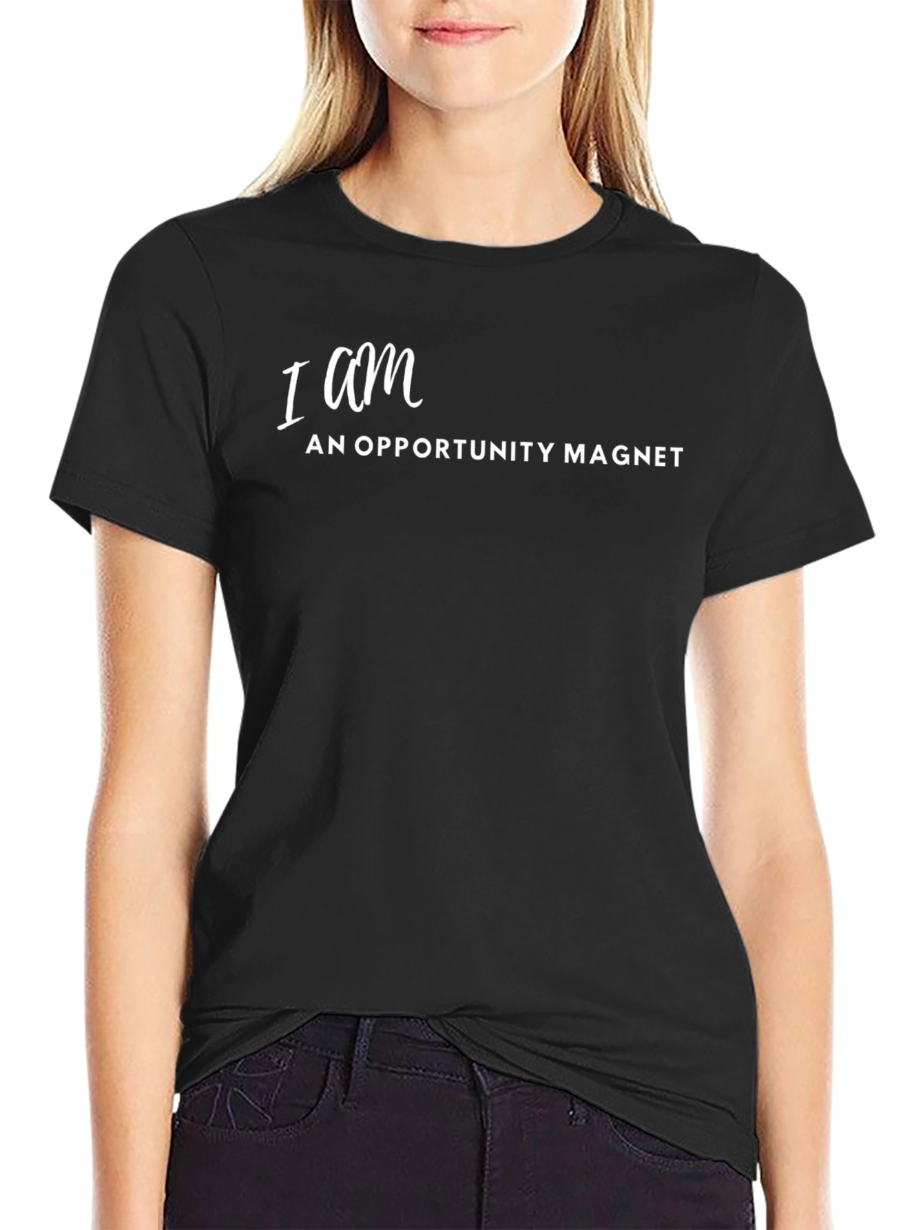 Opportunity Magnet Black T-Shirt