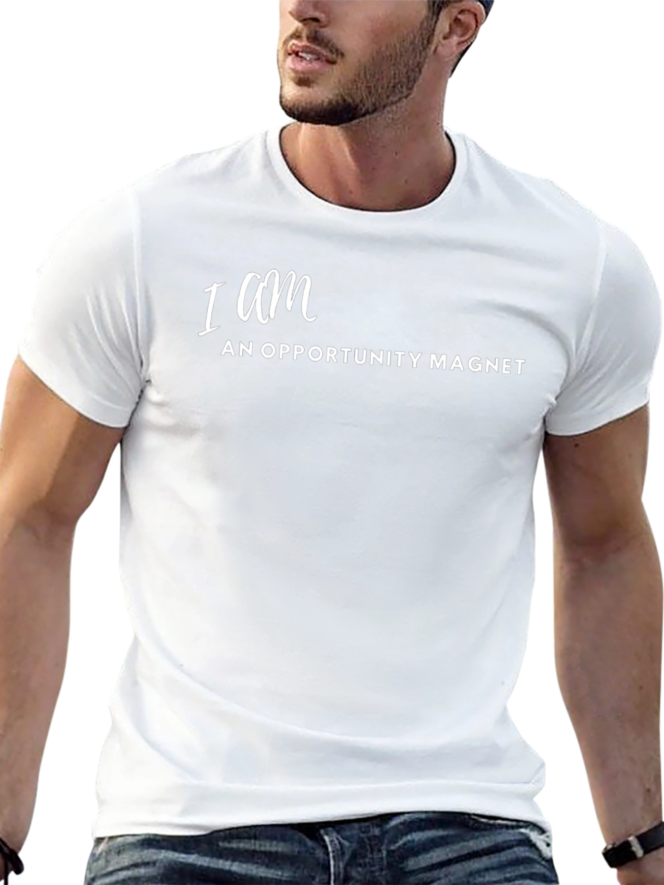 Opportunity Magnet Black T-Shirt