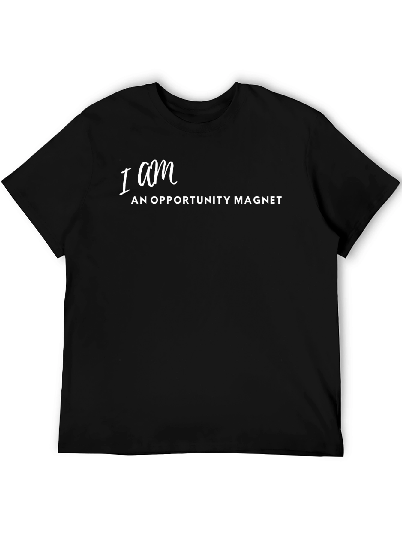 Opportunity Magnet Black T-Shirt