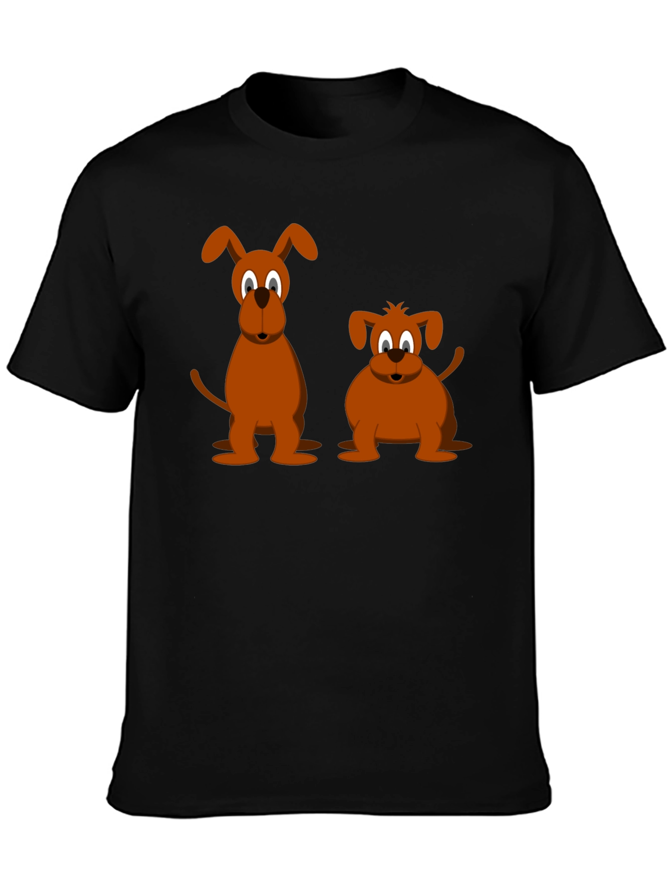 Two Cartoon Dogs T-Shirt – Cute Dog Lover Graphic Tee Gift