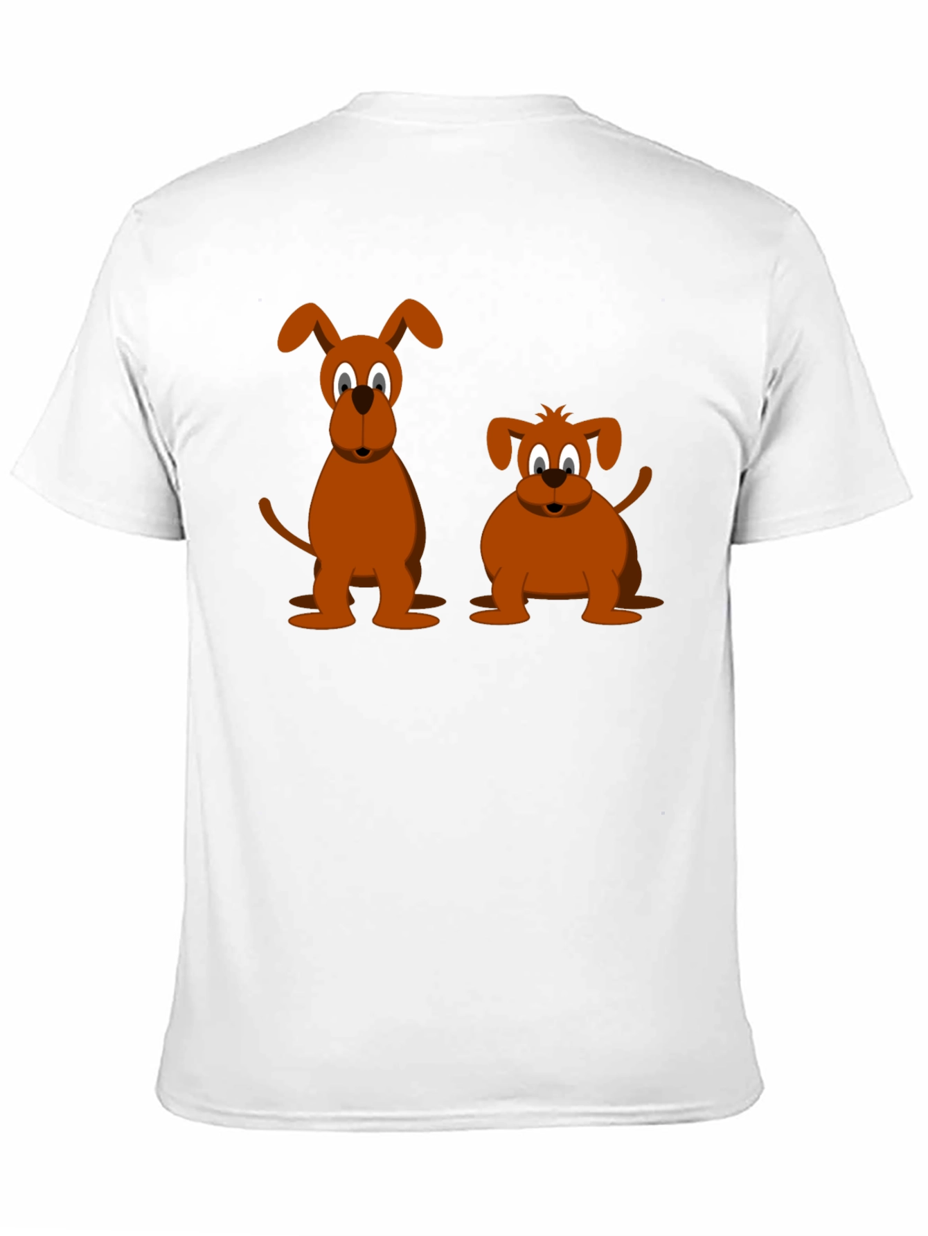Two Cartoon Dogs T-Shirt – Cute Dog Lover Graphic Tee Gift