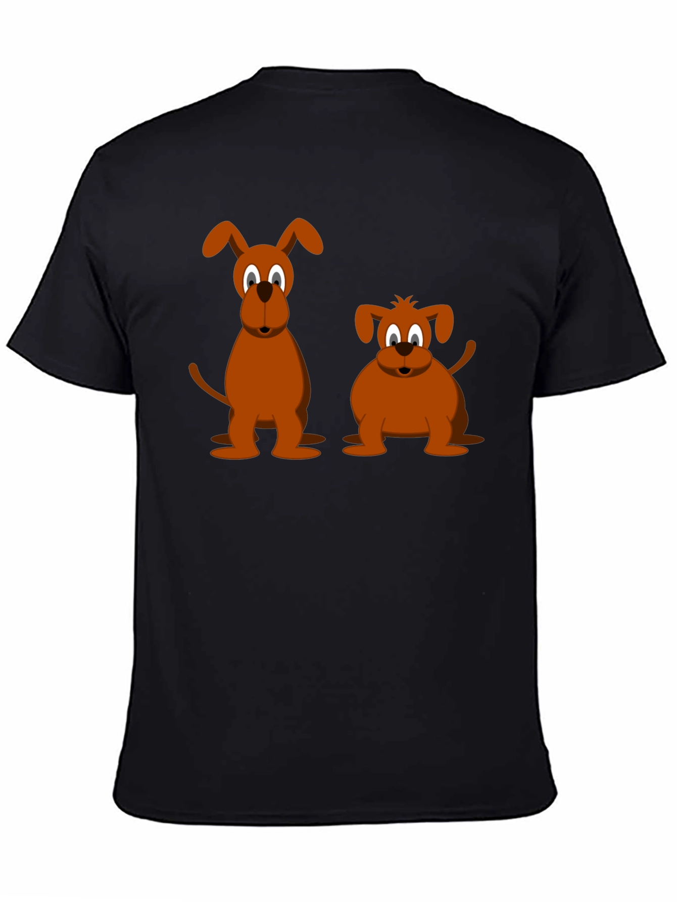 Two Cartoon Dogs T-Shirt – Cute Dog Lover Graphic Tee Gift