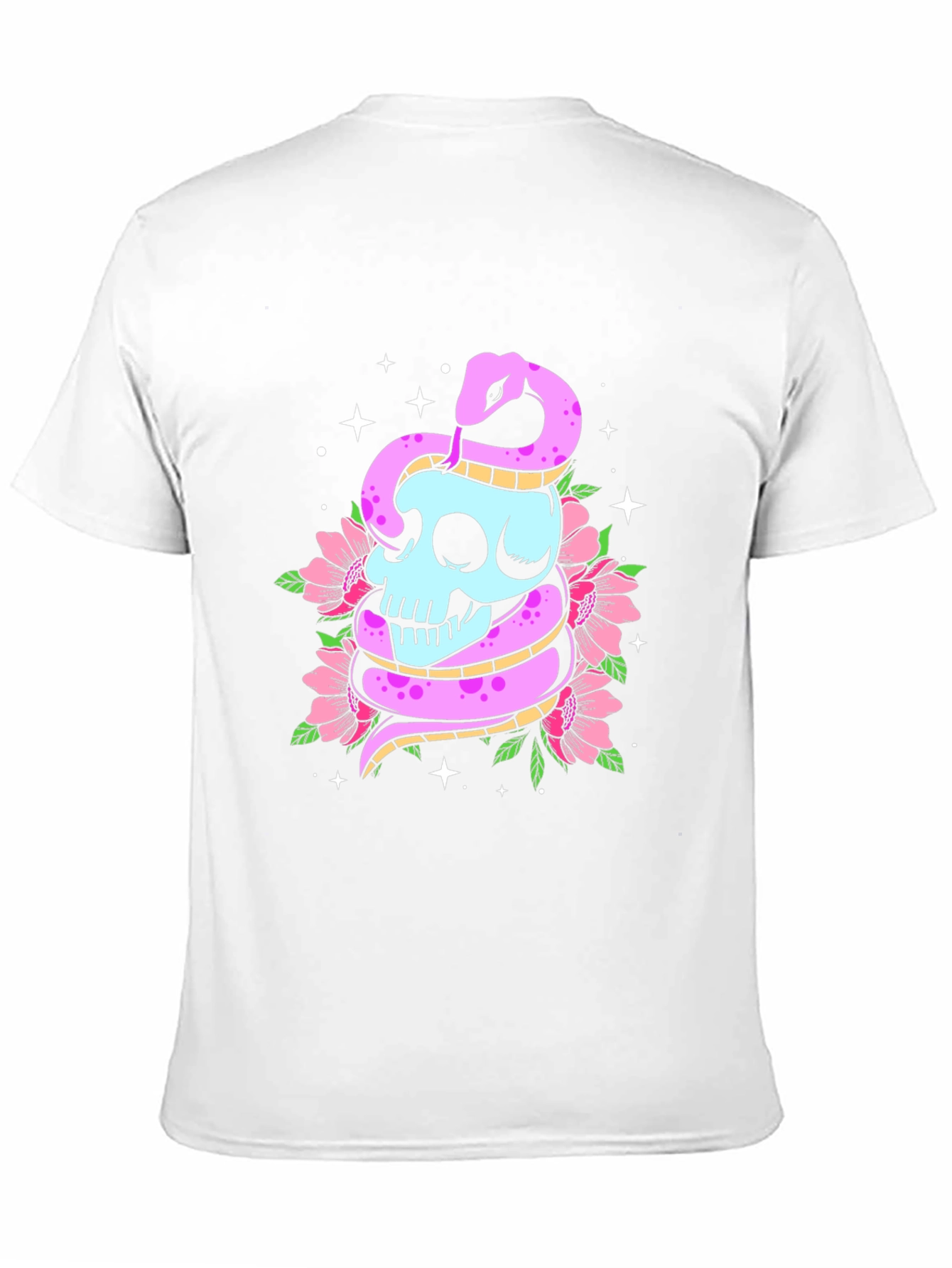 Skull & Snake Graphic Tee - Mens Black T-Shirt
