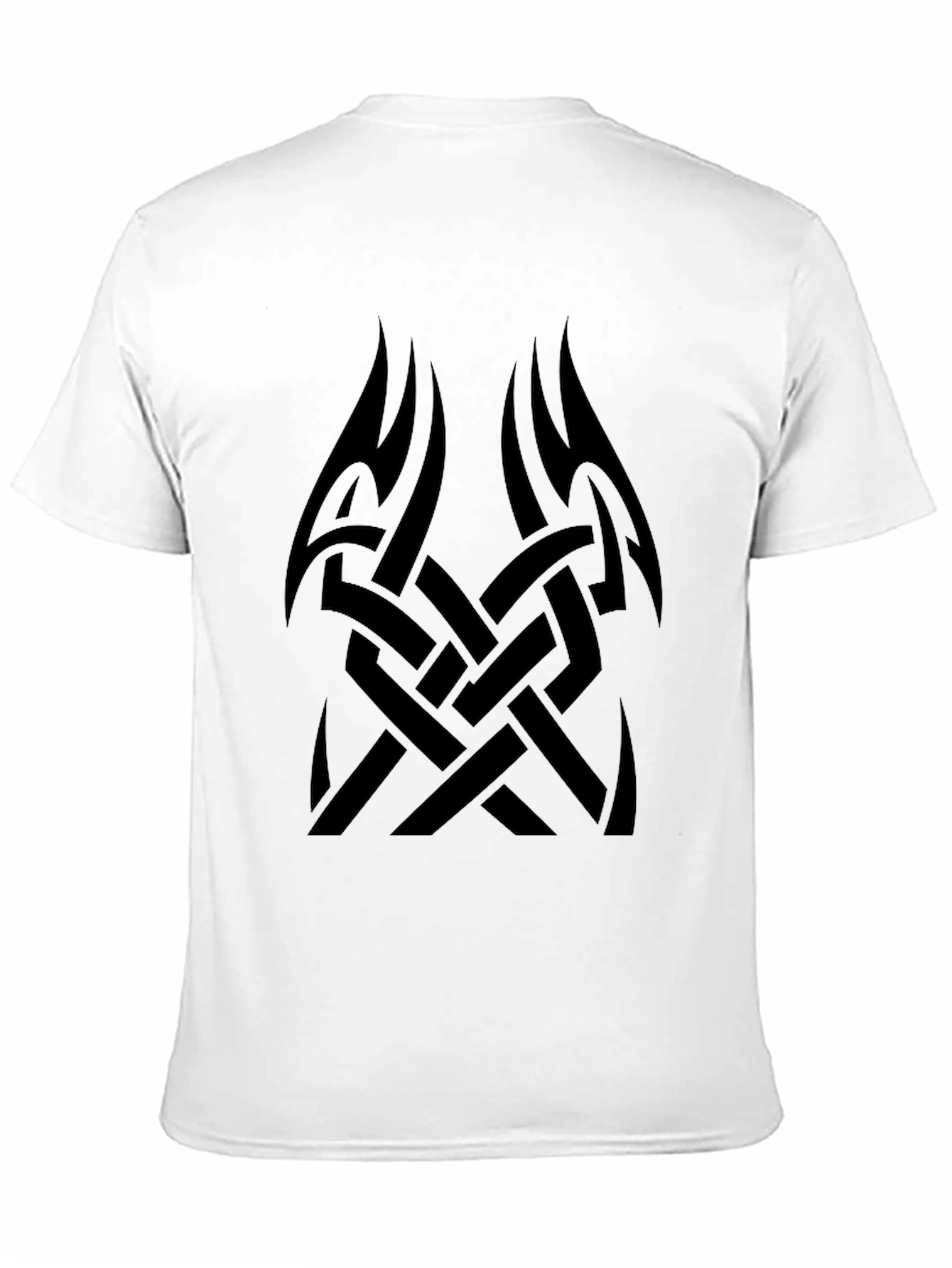 Tribal Design Black T-Shirt