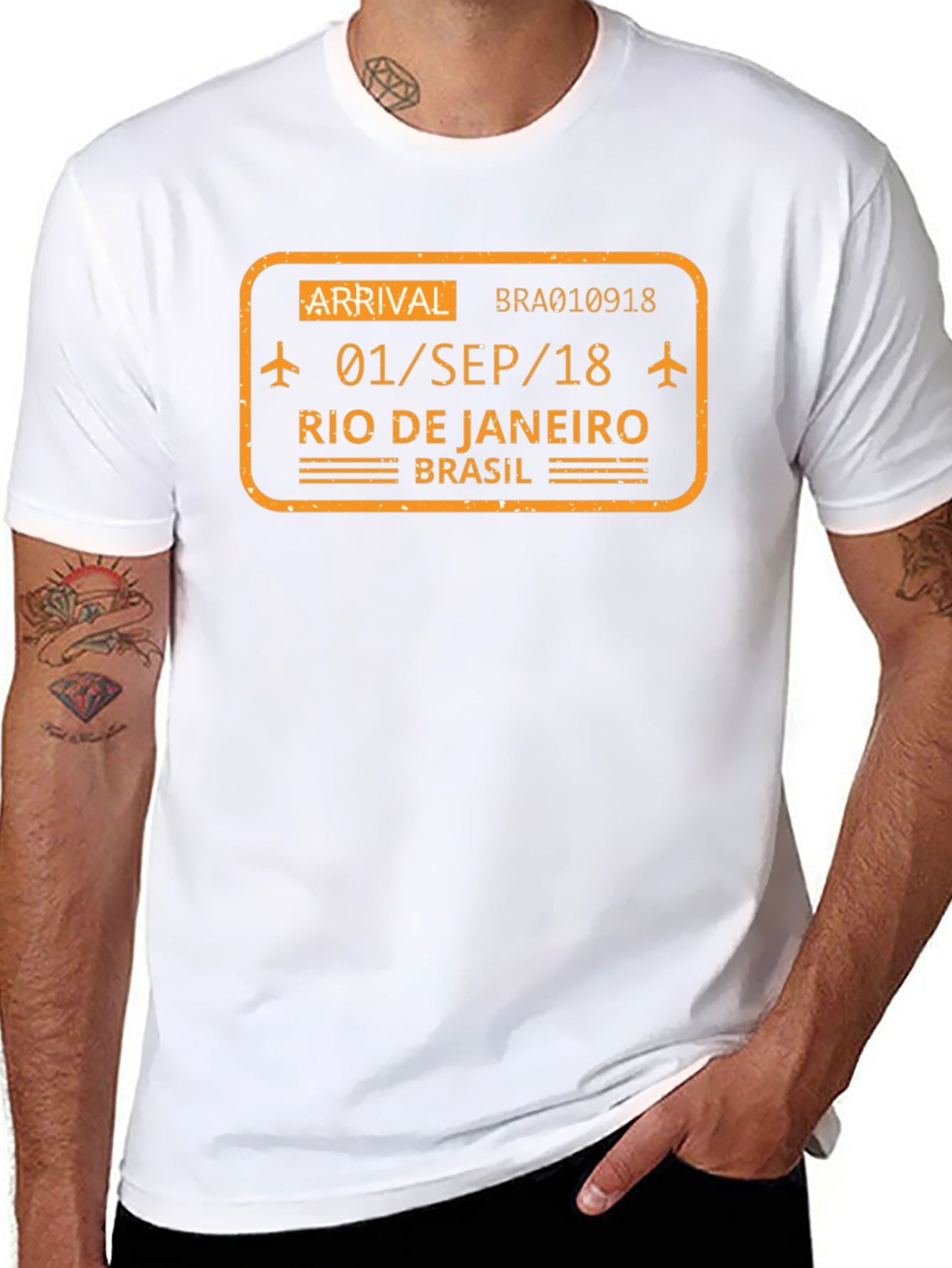 Rio de Janeiro Arrival T-Shirt - Black