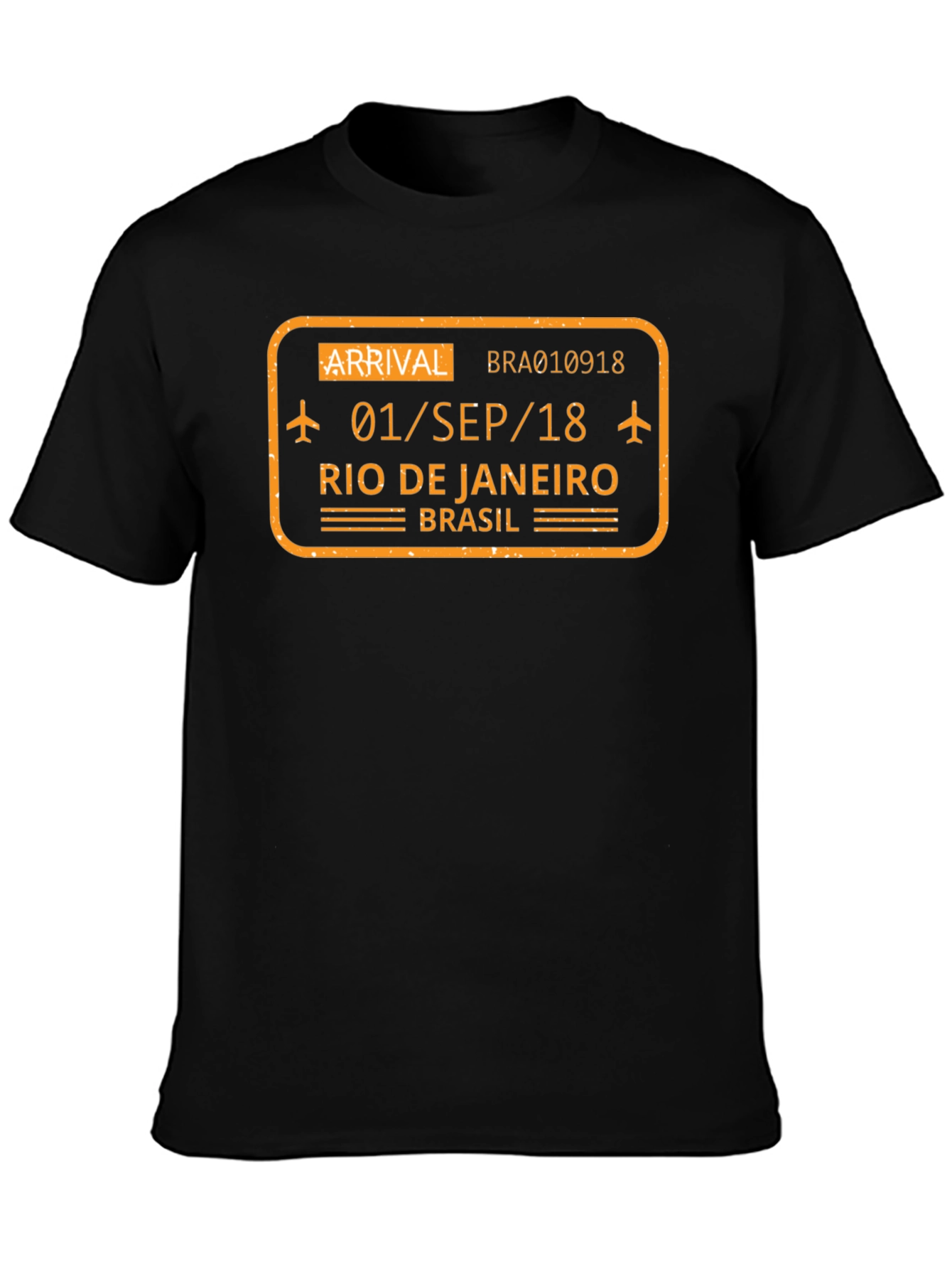 Rio de Janeiro Arrival T-Shirt - Black