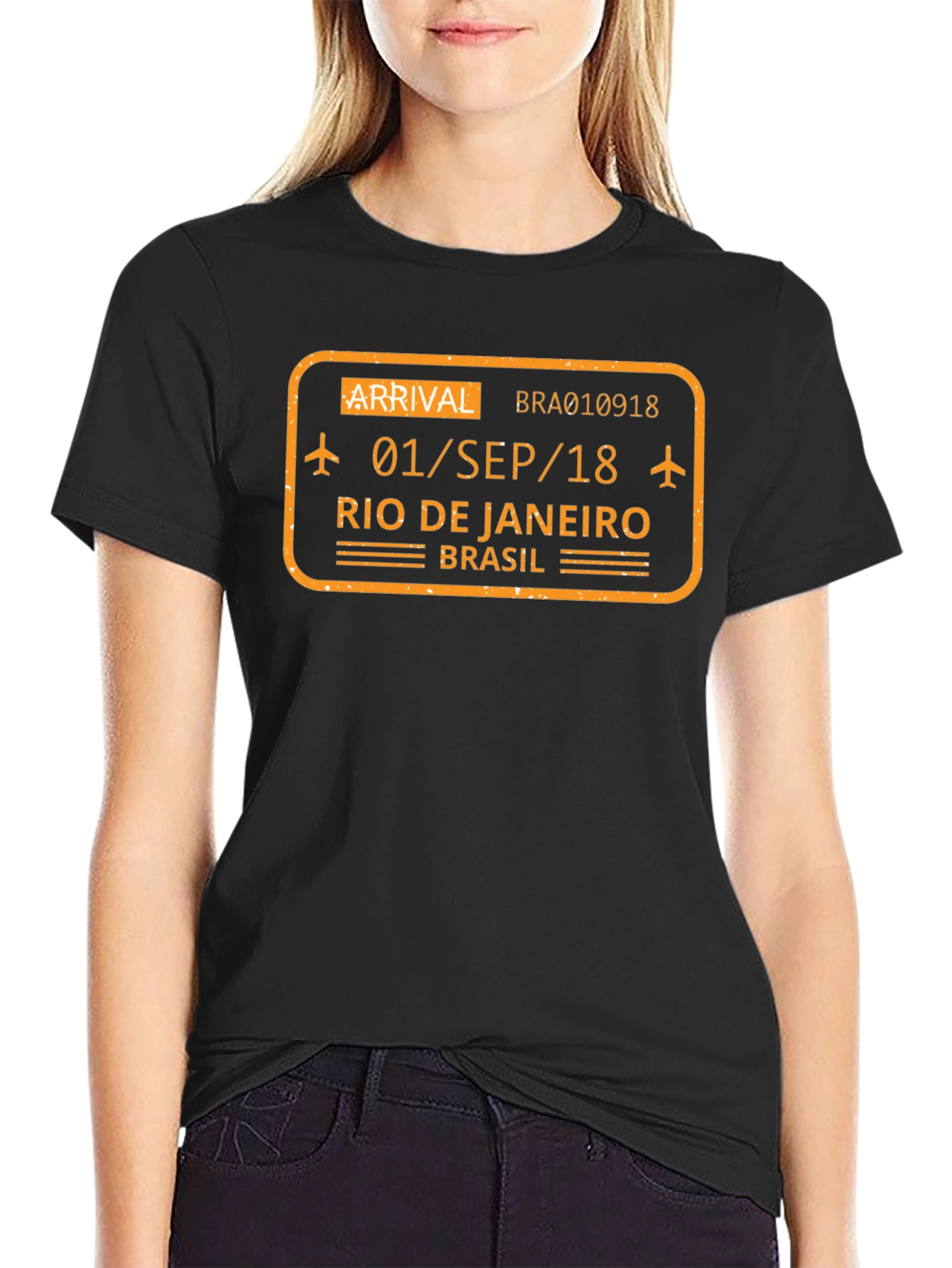 Rio de Janeiro Arrival T-Shirt - Black