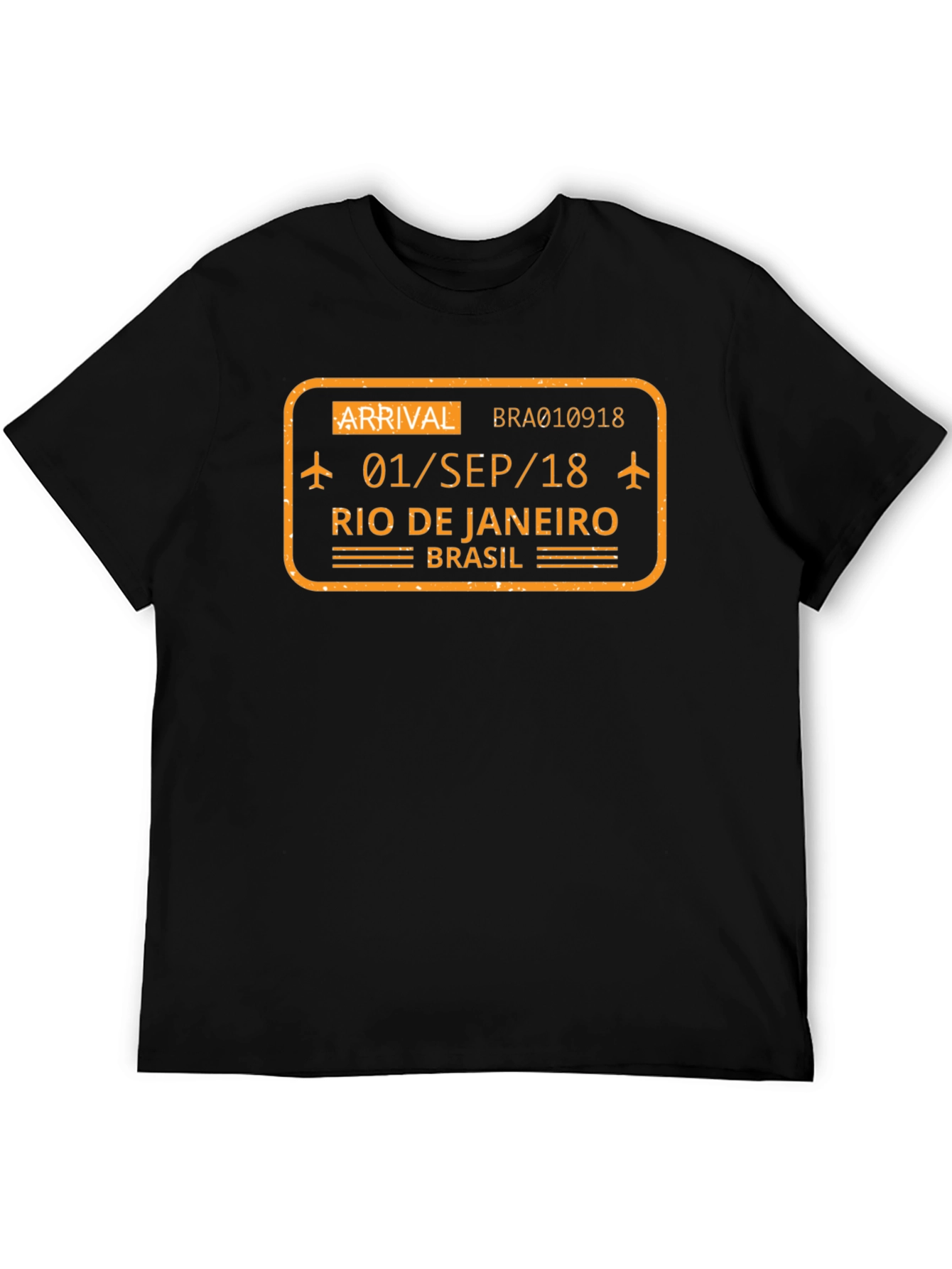 Rio de Janeiro Arrival T-Shirt - Black
