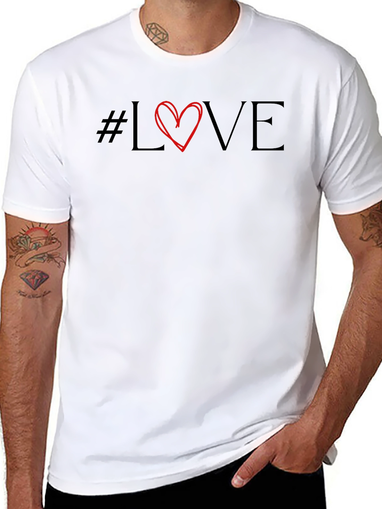 #Love T-Shirt - Stylish Graphic Tee for Men