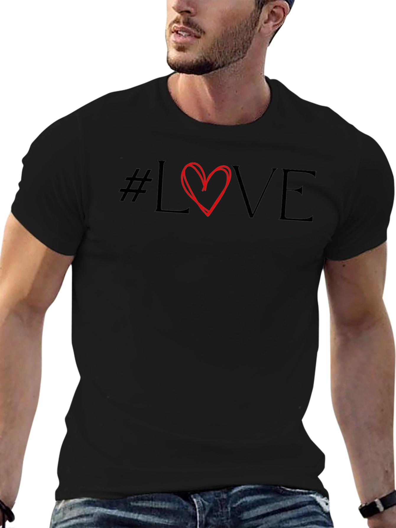 #Love T-Shirt - Stylish Graphic Tee for Men