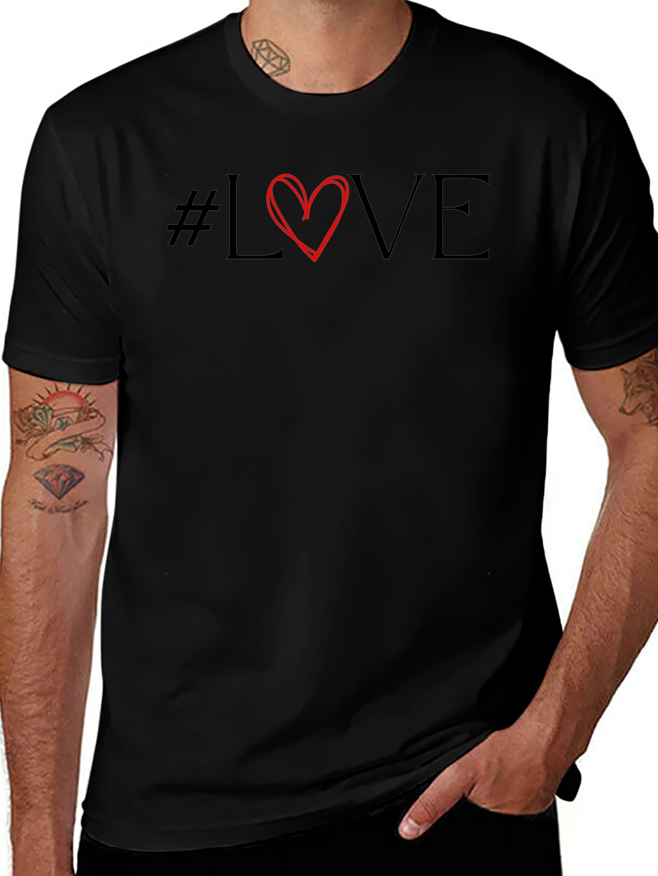 #Love T-Shirt - Stylish Graphic Tee for Men