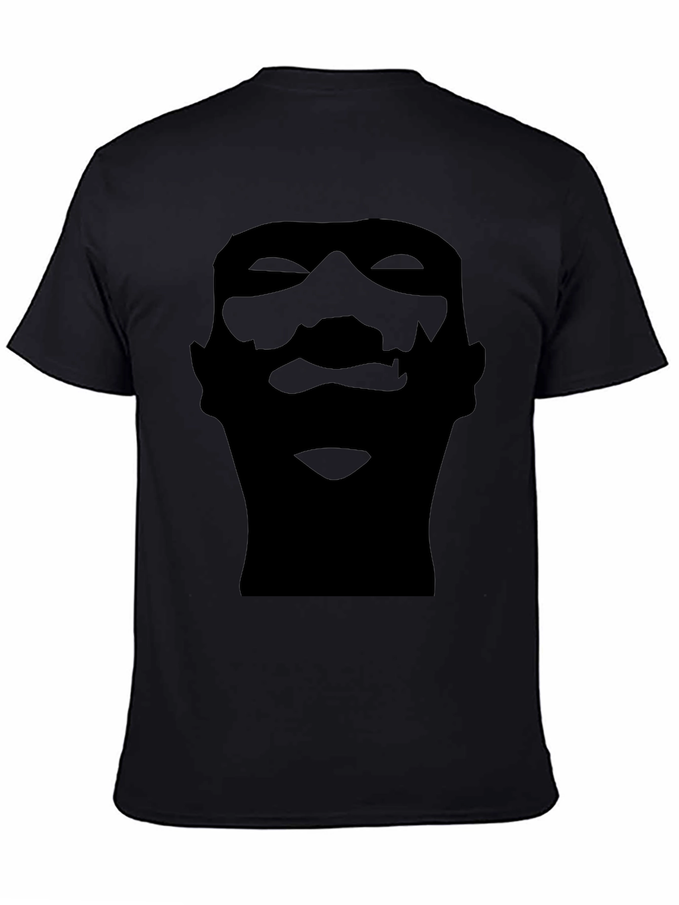 Silhouette Face Graphic Black T-Shirt