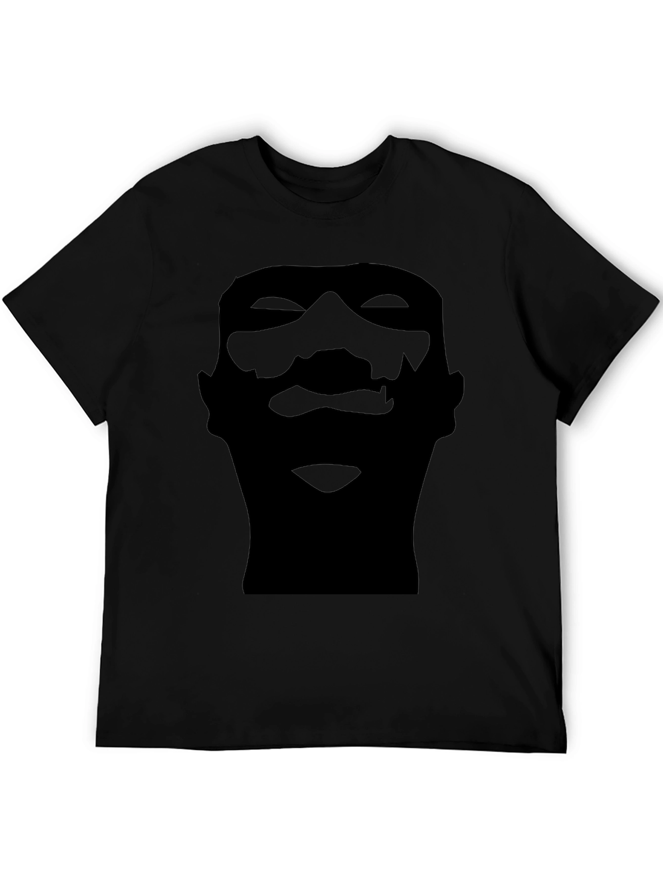 Silhouette Face Graphic Black T-Shirt