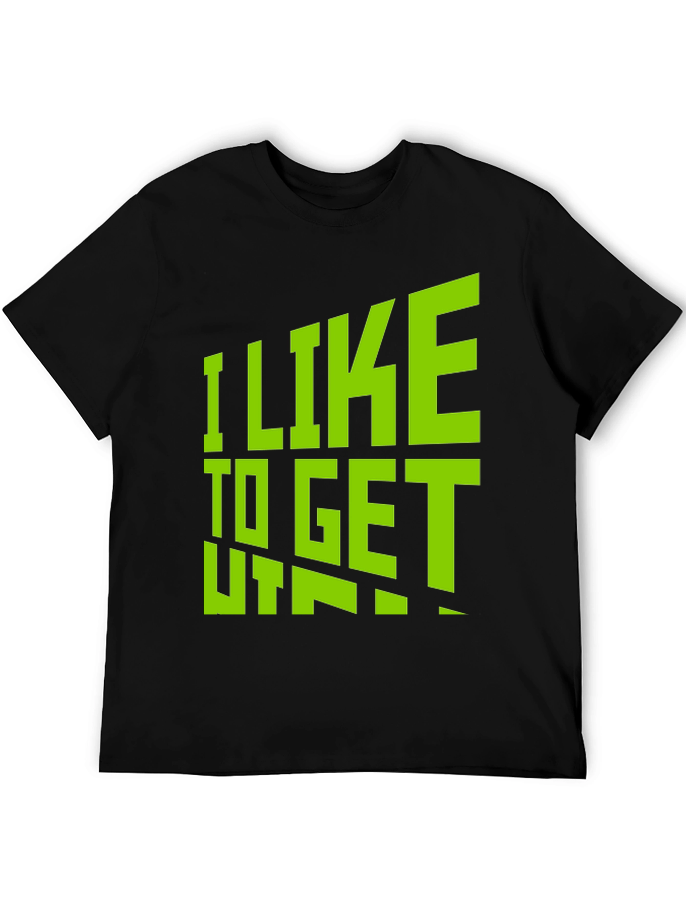I Like to Get Taped Black T-Shirt