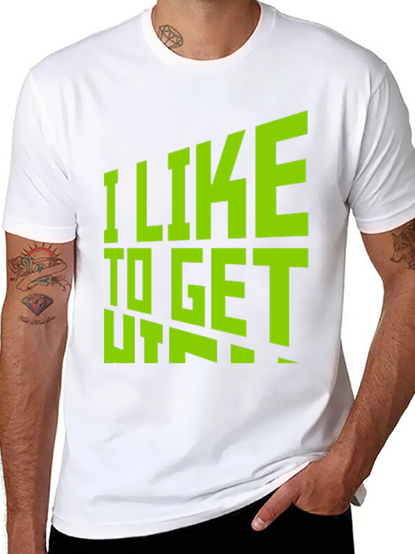I Like to Get Taped Black T-Shirt