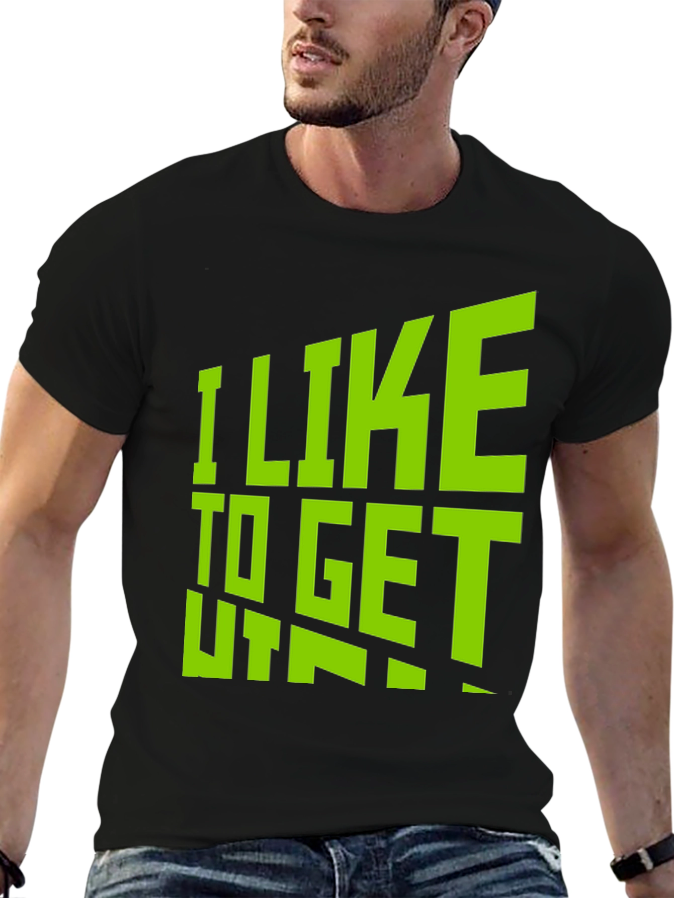 I Like to Get Taped Black T-Shirt