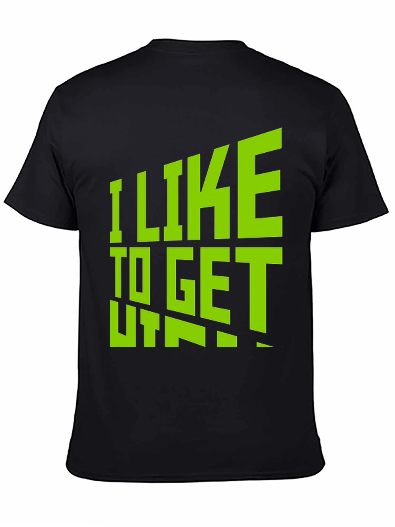 I Like to Get Taped Black T-Shirt