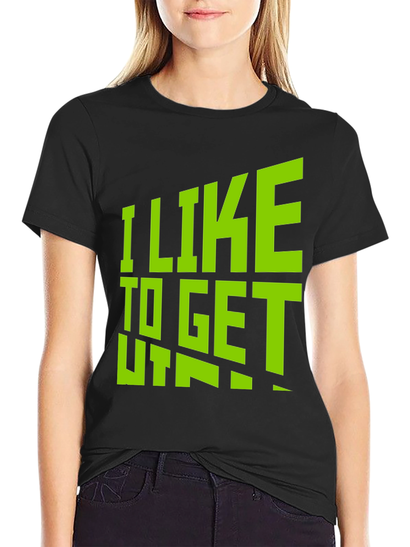 I Like to Get Taped Black T-Shirt