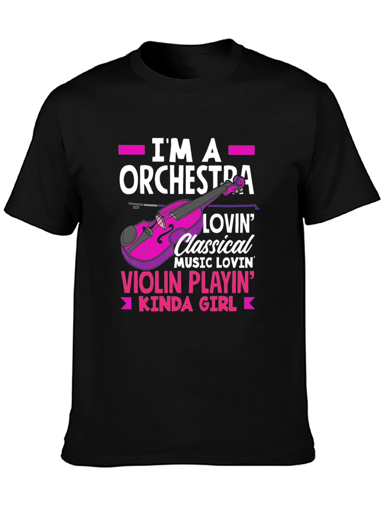 Orchestra Violin Playin Girl T-Shirt