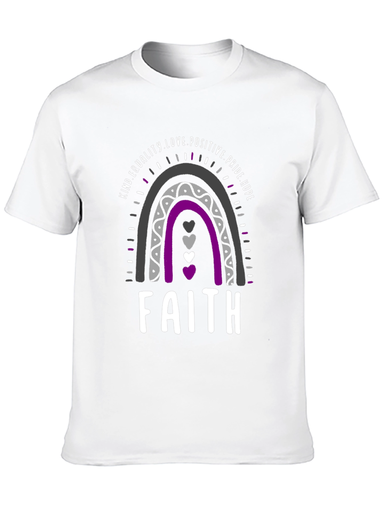 Faith LGBTQ+ Pride T-Shirt - Rainbow Design