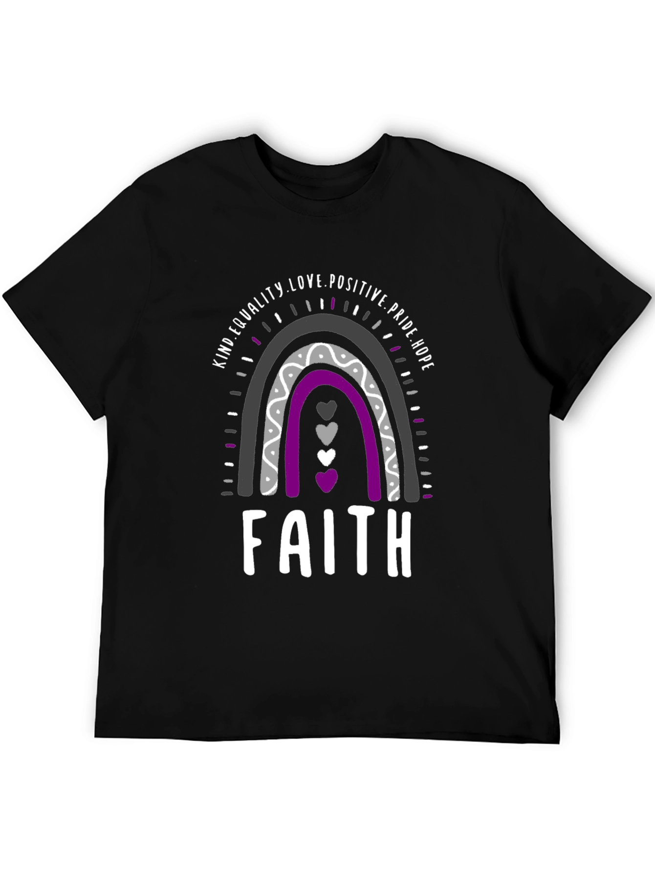 Faith LGBTQ+ Pride T-Shirt - Rainbow Design