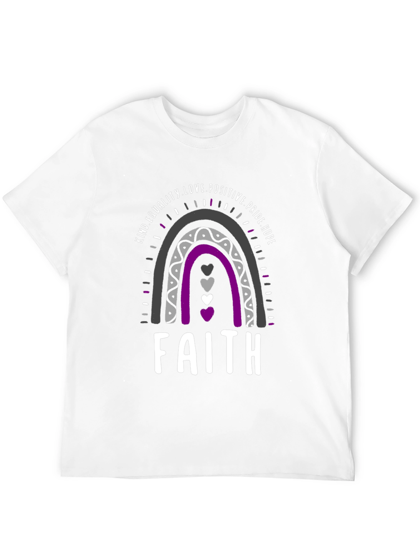Faith LGBTQ+ Pride T-Shirt - Rainbow Design