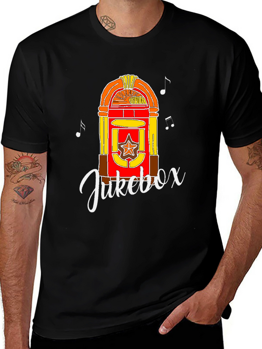 Retro Jukebox Graphic Tee - Vintage Style