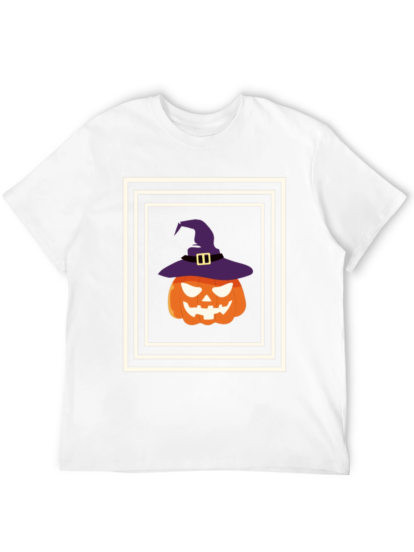 Halloween Pumpkin Witch Hat T-Shirt