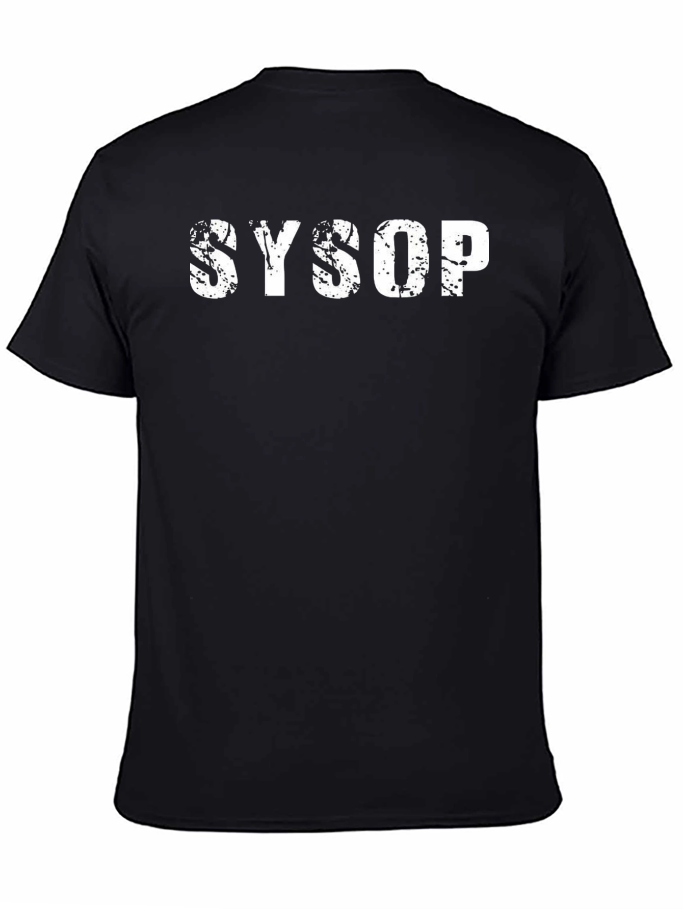 SYSOP Graphic T-Shirt - Black Cotton Tee