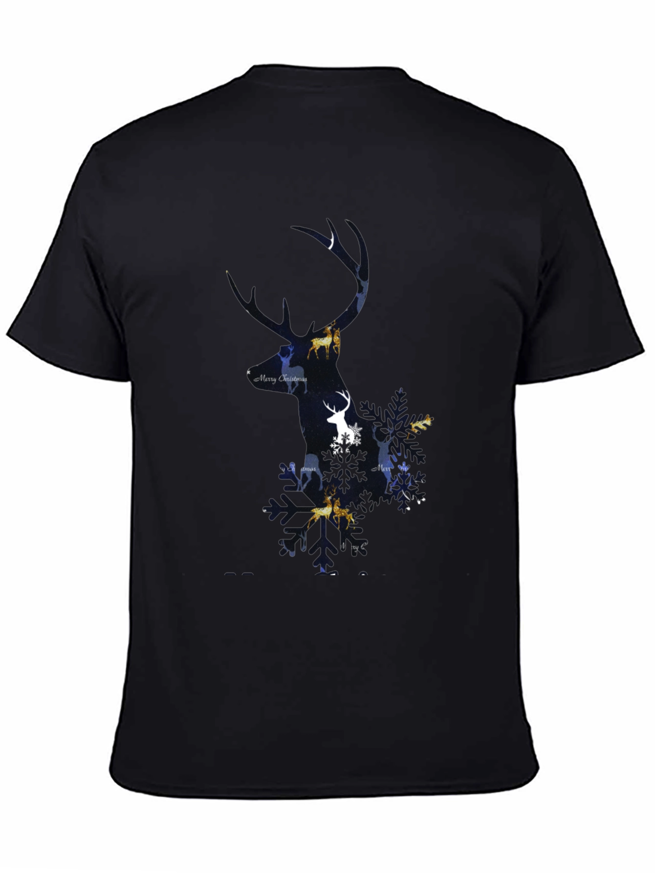 Christmas Deer Silhouette T-Shirt