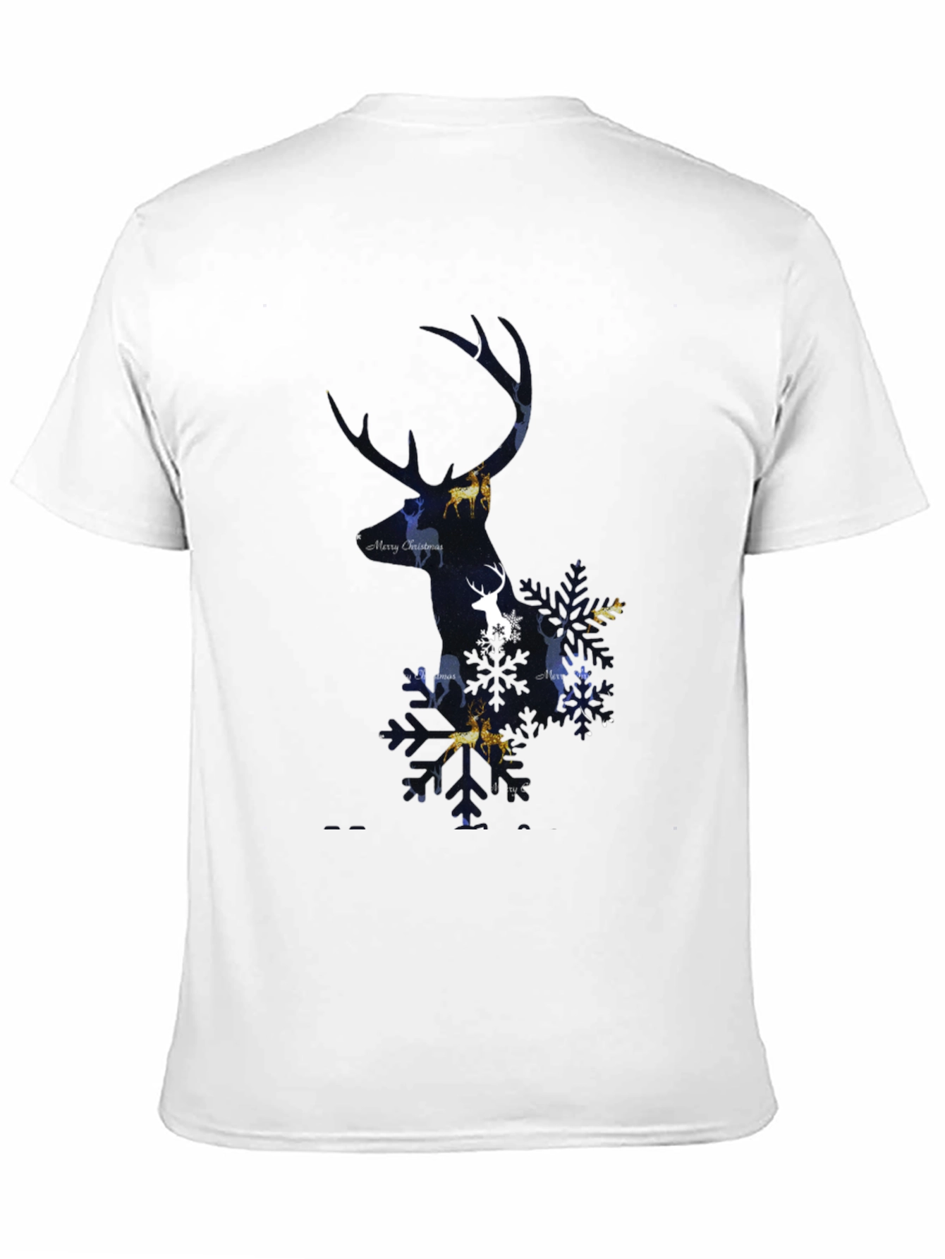 Christmas Deer Silhouette T-Shirt