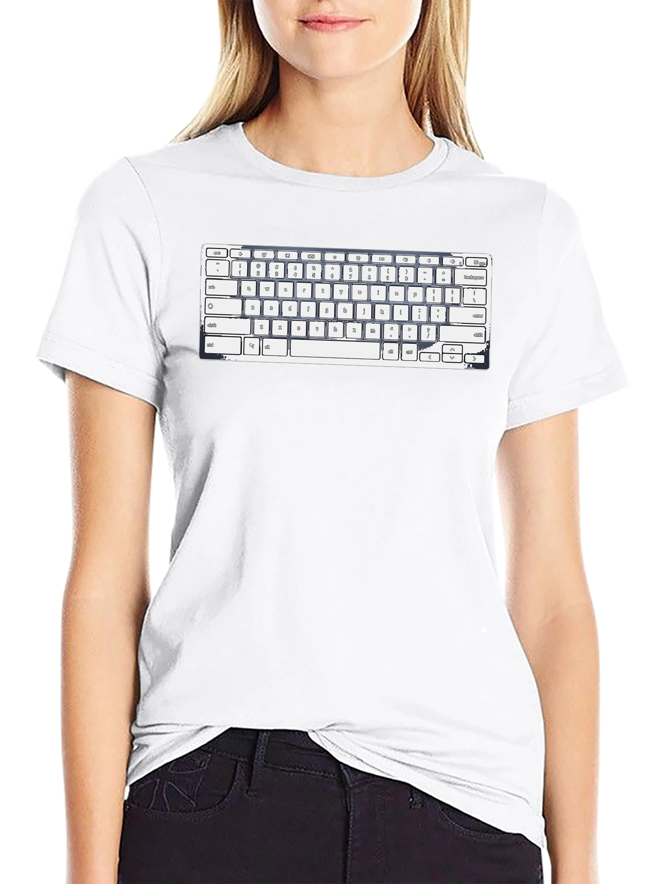 Keyboard Graphic T-Shirt - Tech Enthusiast Tee