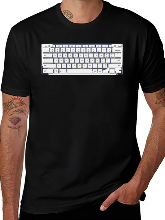Keyboard Graphic T-Shirt - Tech Enthusiast Tee