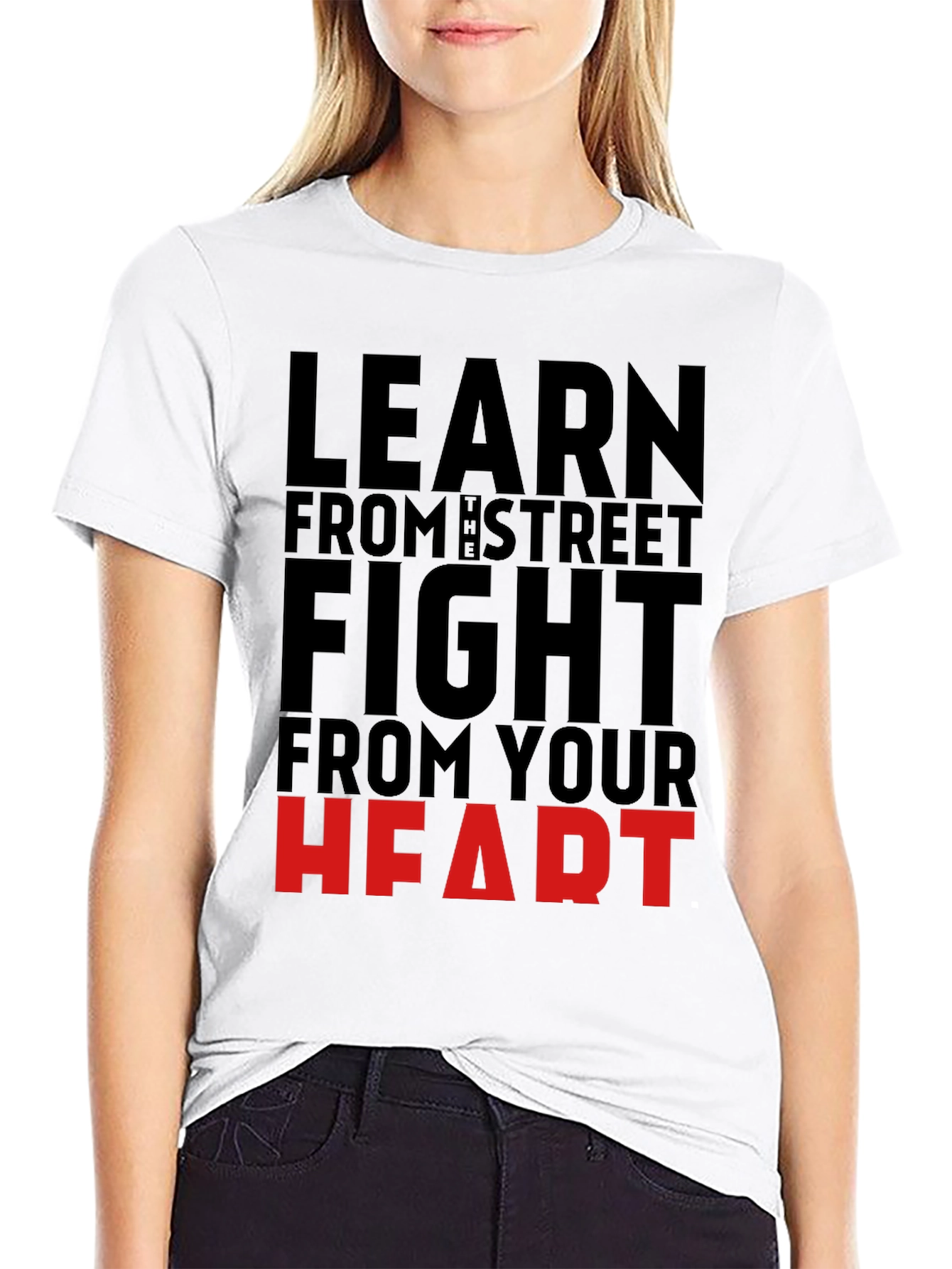 Learn from the Street Fight Heart T-Shirt