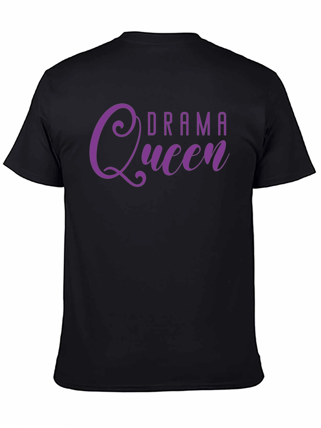 Drama Queen Tee - Black Cotton Shirt