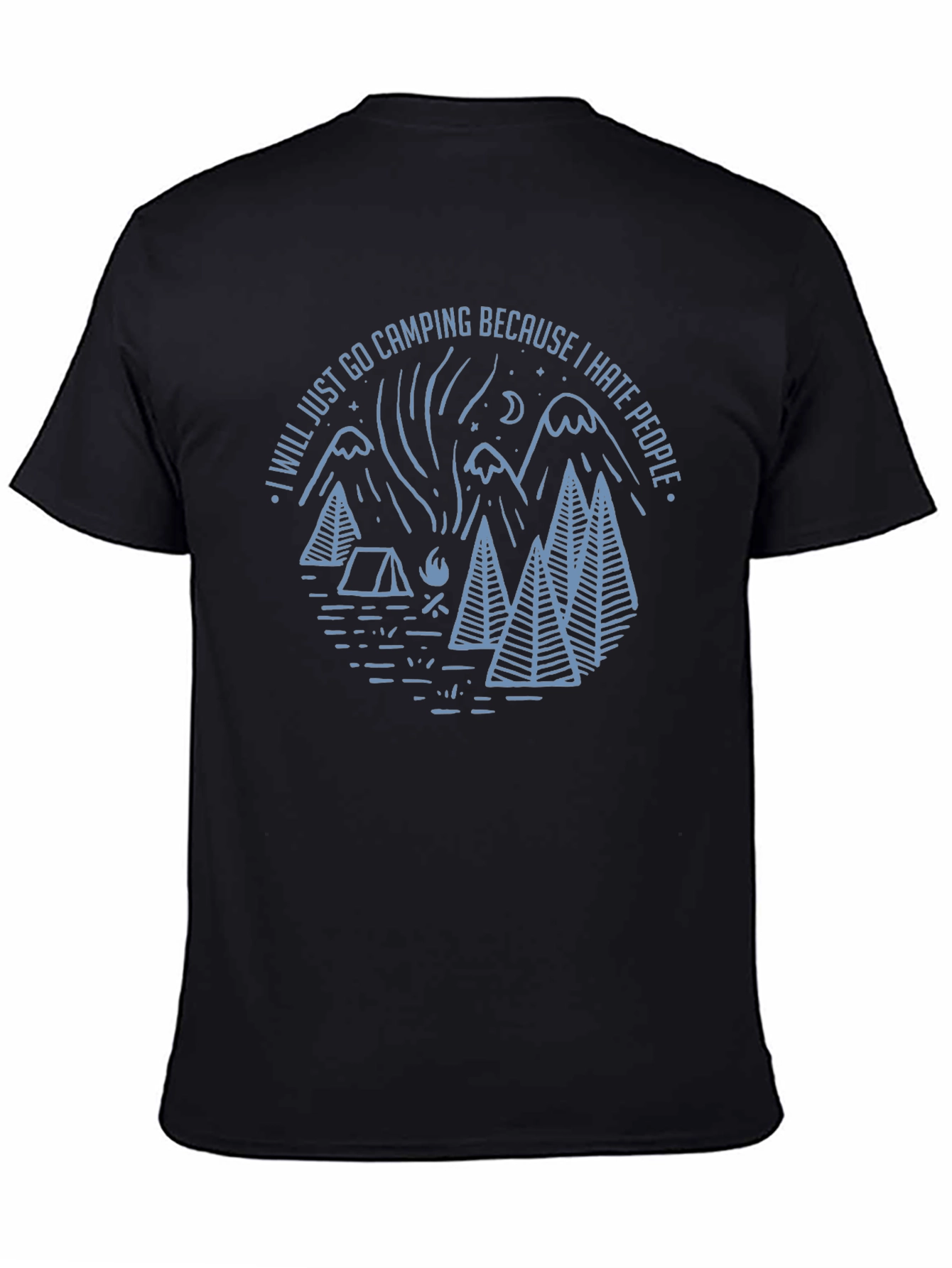 Camping Graphic T-Shirt: I Hate People